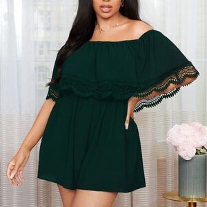 SHEIN Curve Teal Romper